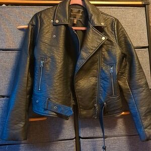 Victoria secret faux leather jacket